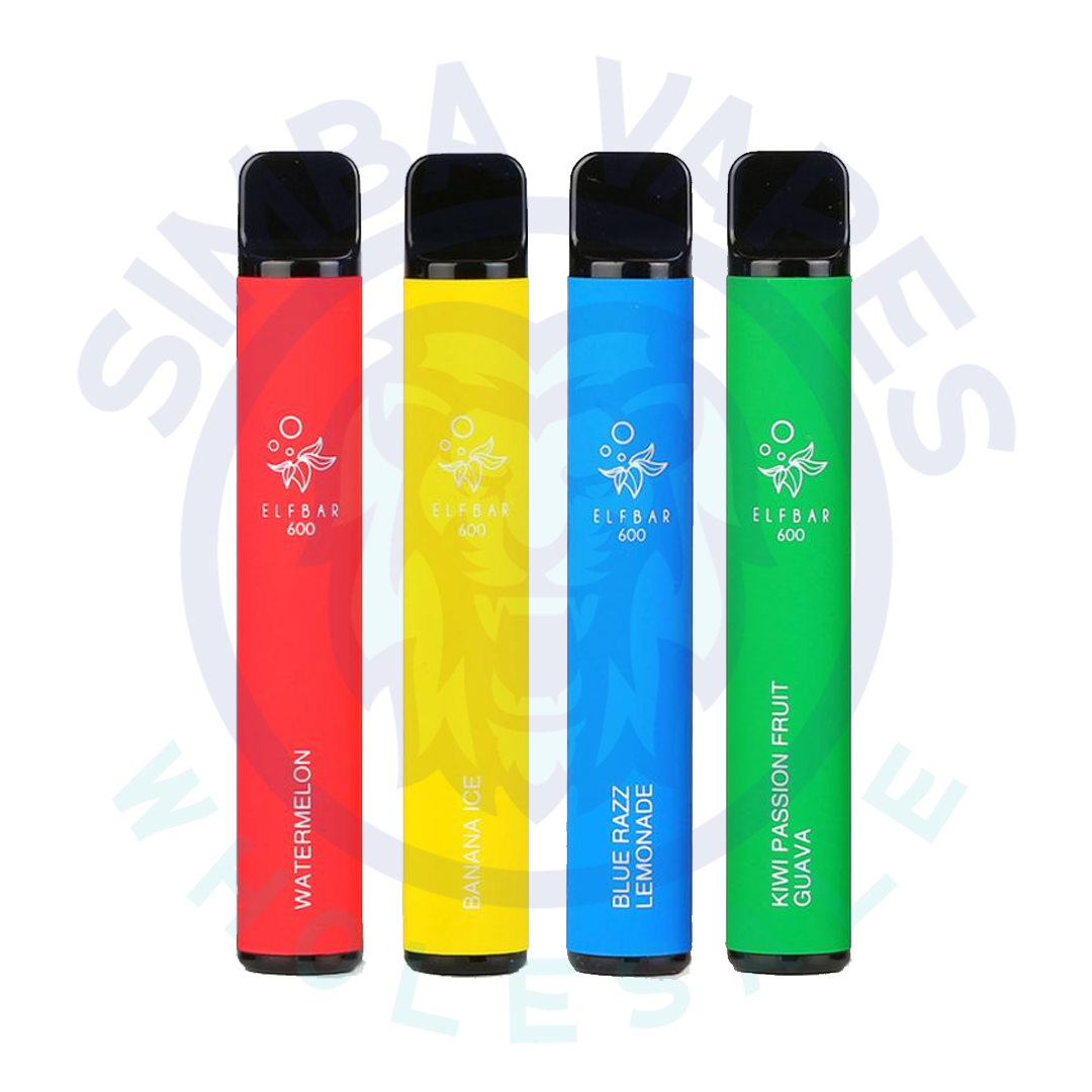 Elf bar 600 Puffs Disposable Vape (Pack of 10)