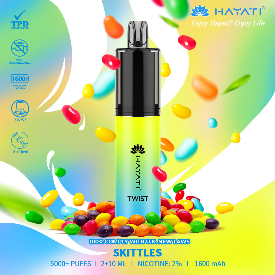 Hayati Twist 5000 Puffs Box of 5 Disposable Vape