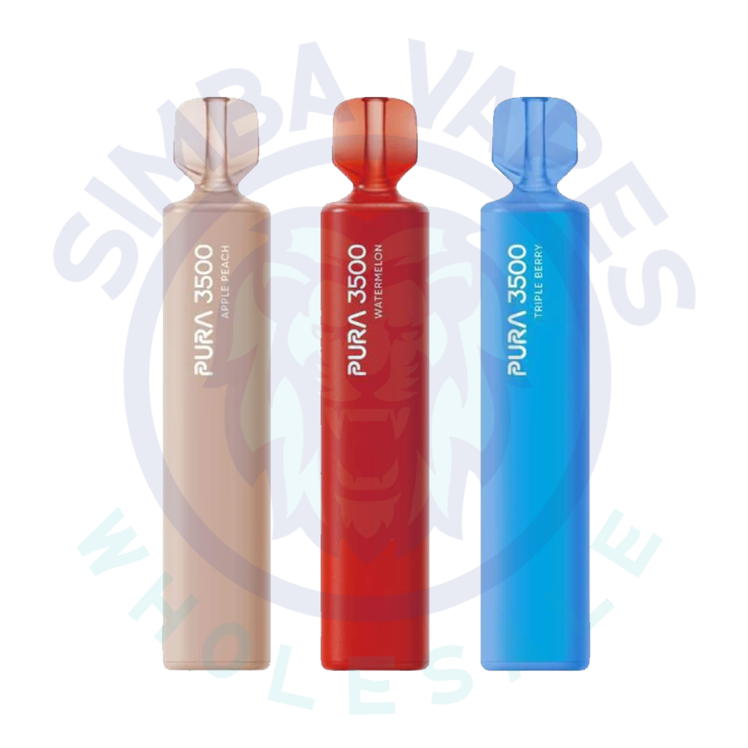 Pura 3500 Puffs Disposable Vape Pod Puff Device - Box of 10