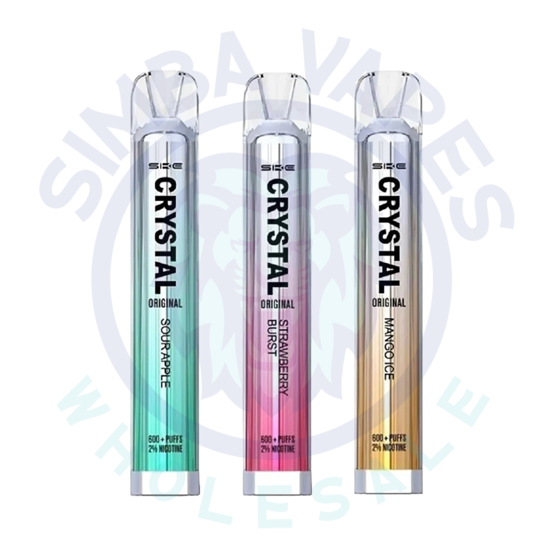 SKE Crystal Bar 600 Puffs Disposable Vape (Box of 10)