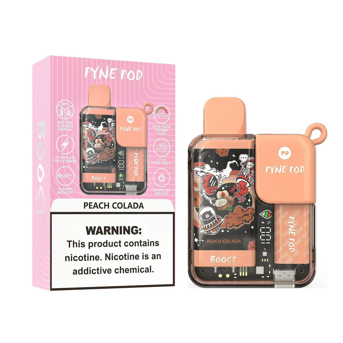 Pyne Pod Boost 8500 Puffs Disposable Vape (Box of 5)