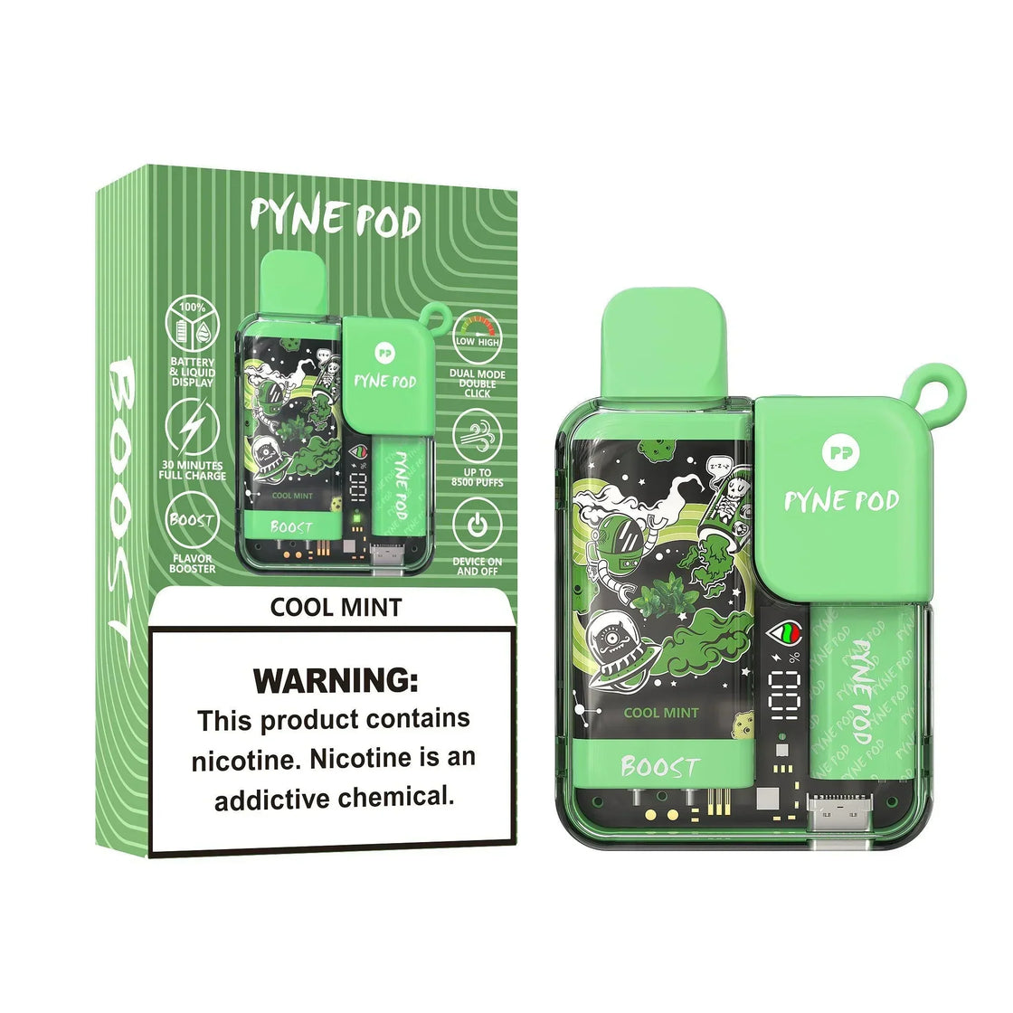 Pyne Pod Boost 8500 Puffs Disposable Vape (Box of 5)