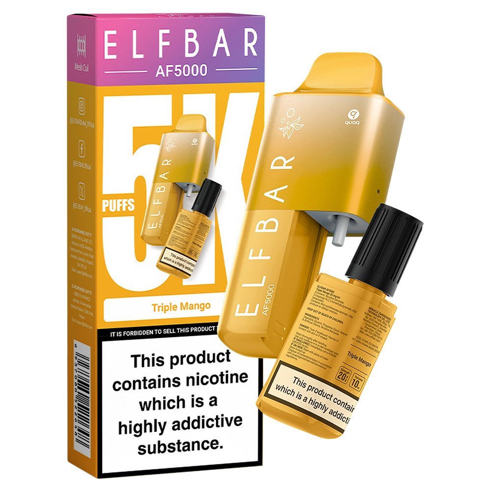 Elfbar AF5000 Puffs Disposable Vape Device - Box of 10 - #Simbavapeswholesale#