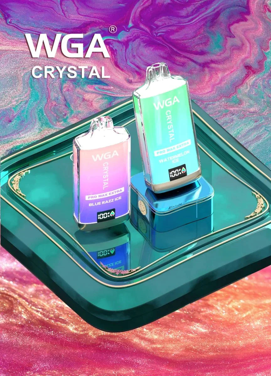 WGA Crystal Pro Max Extra 15000 Blue Razz Ice, Watermelon Ice Flavour