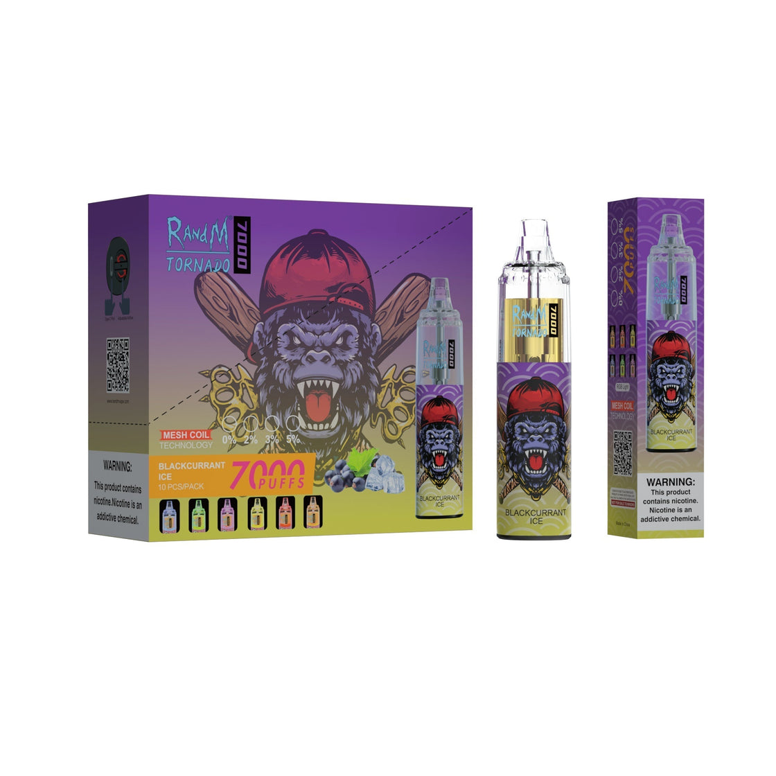 RAndM Tornado 7000 Puffs Disposable Vape (Pack of 10)