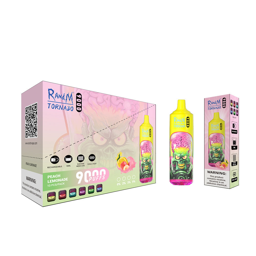 RAndM Tornado 9000 Puffs Disposable Vape (Pack of 10)