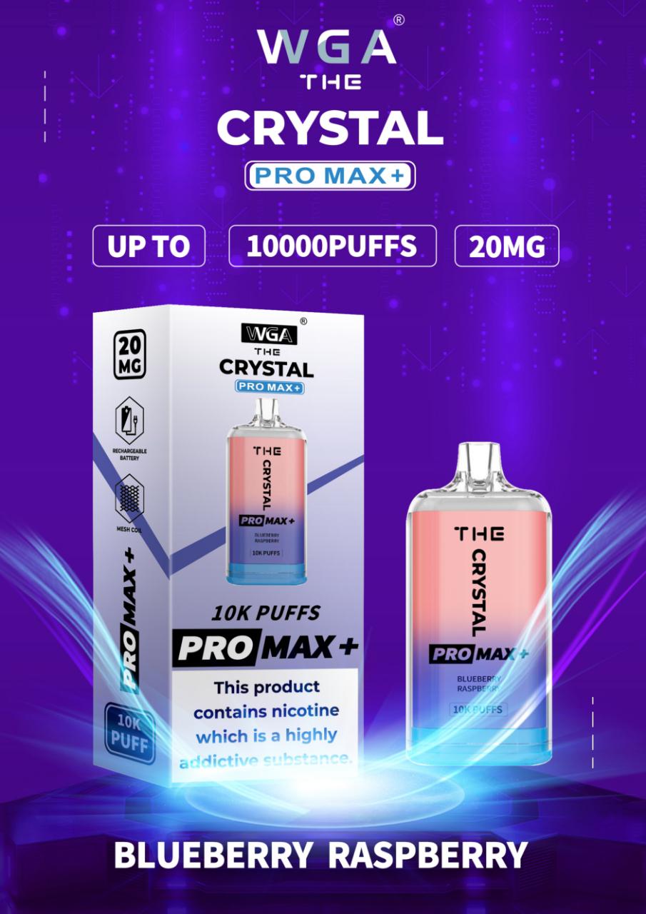 The Crystal Pro Max + 10000 Disposable Vape Pod (Pack of 10)