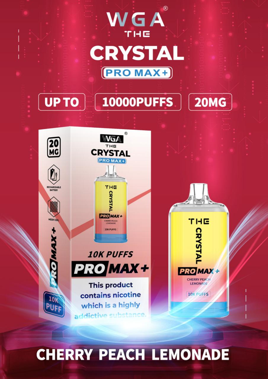 The Crystal Pro Max + 10000 Disposable Vape Pod (Pack of 10)