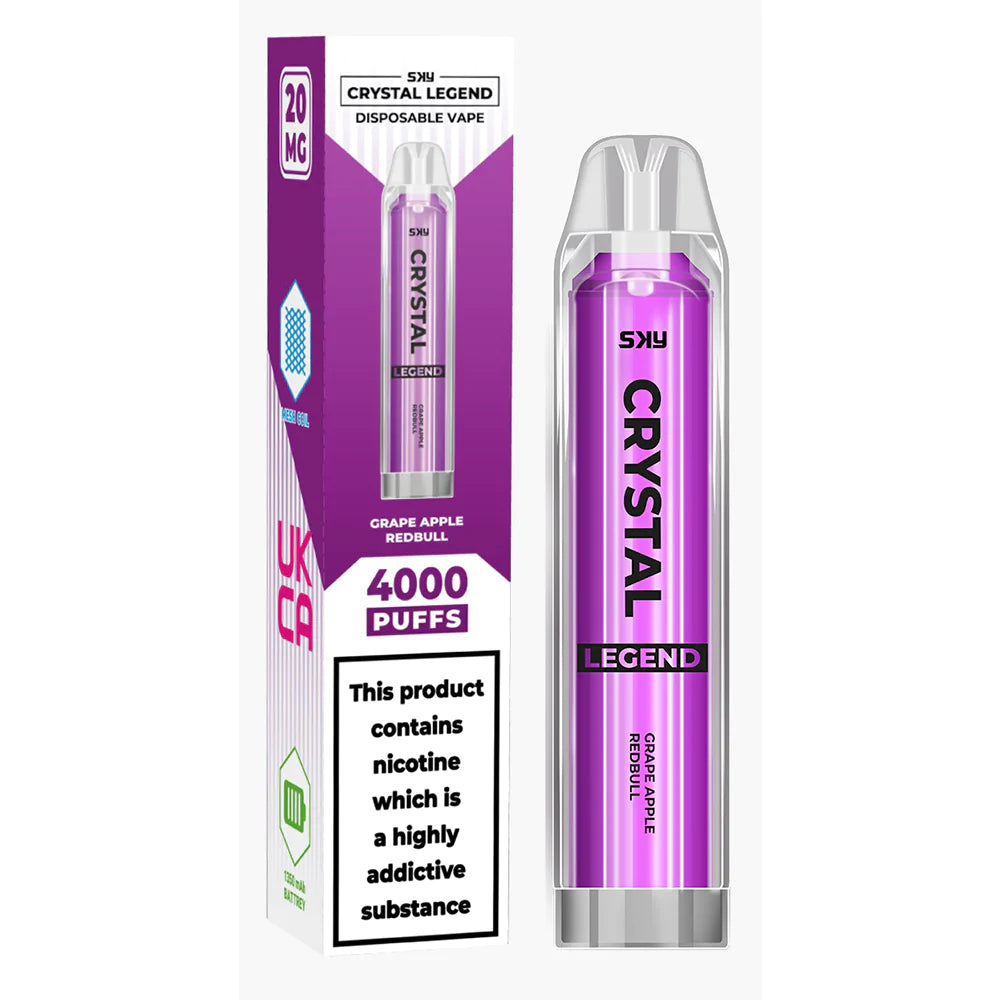 Crystal Legend 4000 Puffs Disposable Vape (Pack of 10)