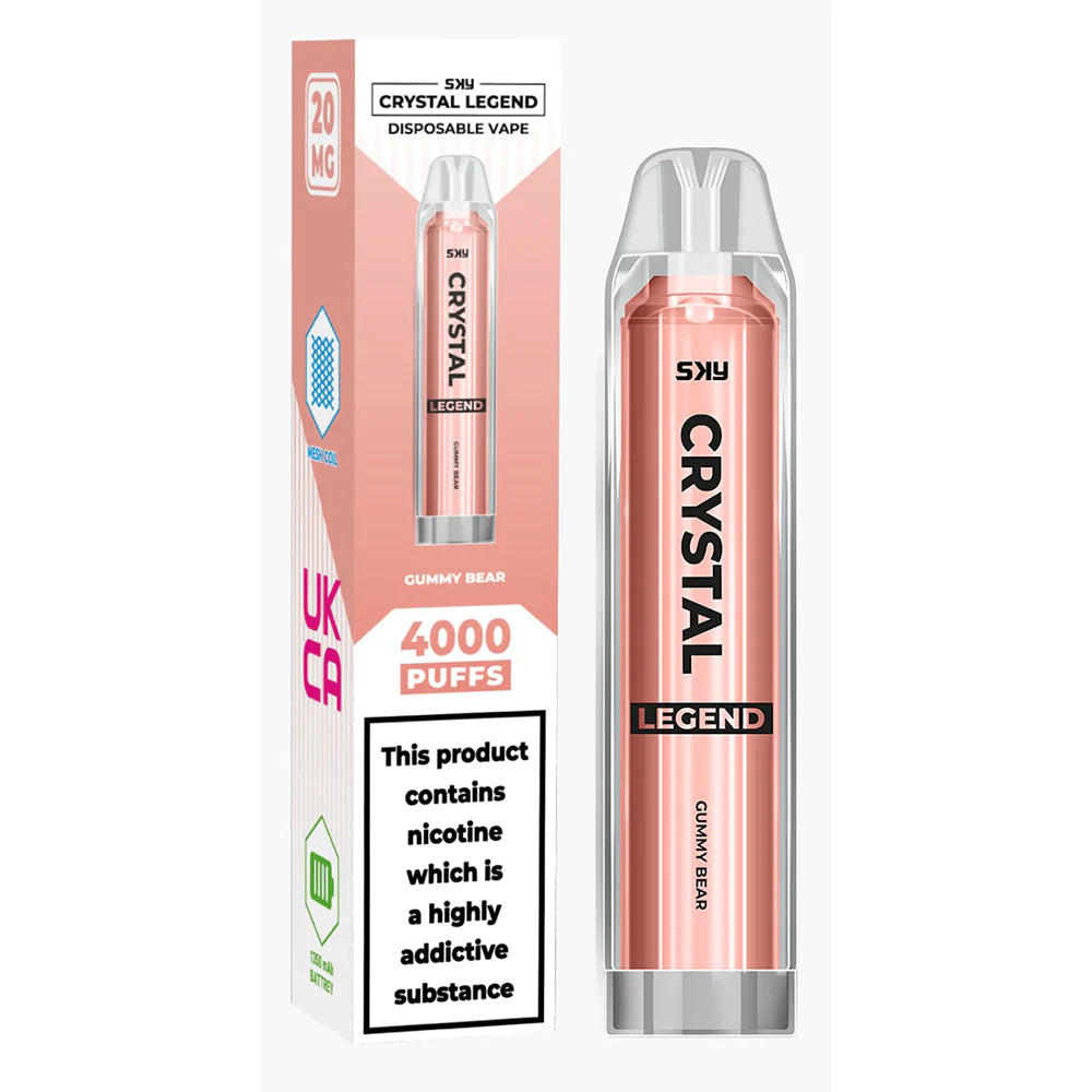 Crystal Legend 4000 Puffs Disposable Vape (Pack of 10)