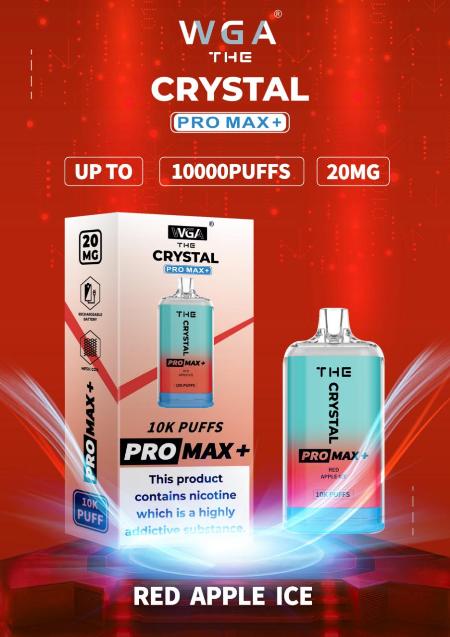 The Crystal Pro Max + 10000 Disposable Vape Pod (Pack of 10)