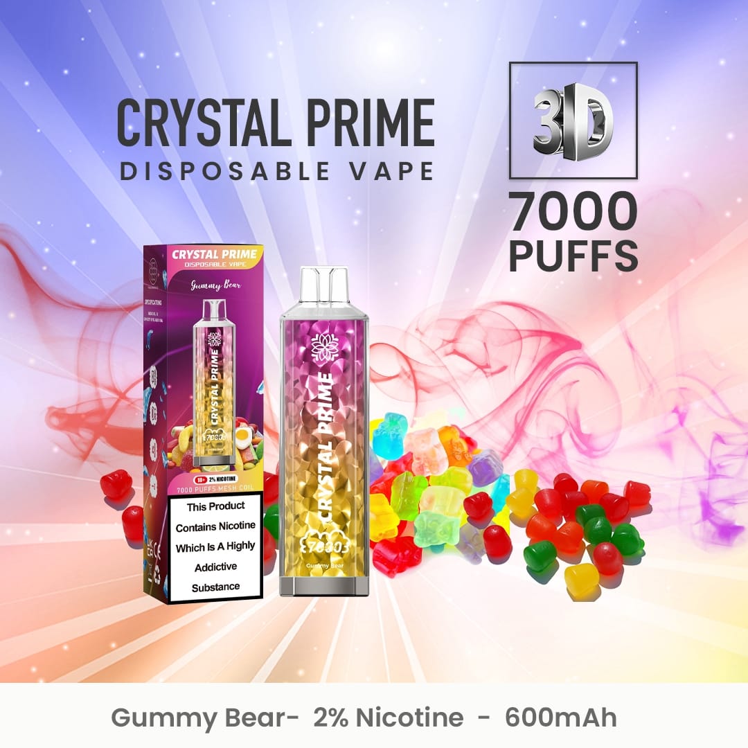 Crystal Prime 7000 Box of 10 Disposable Vape