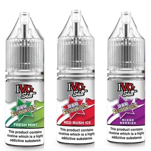 IVG Salt Bar Favourite 10ml E Liquid- Pack Of 10