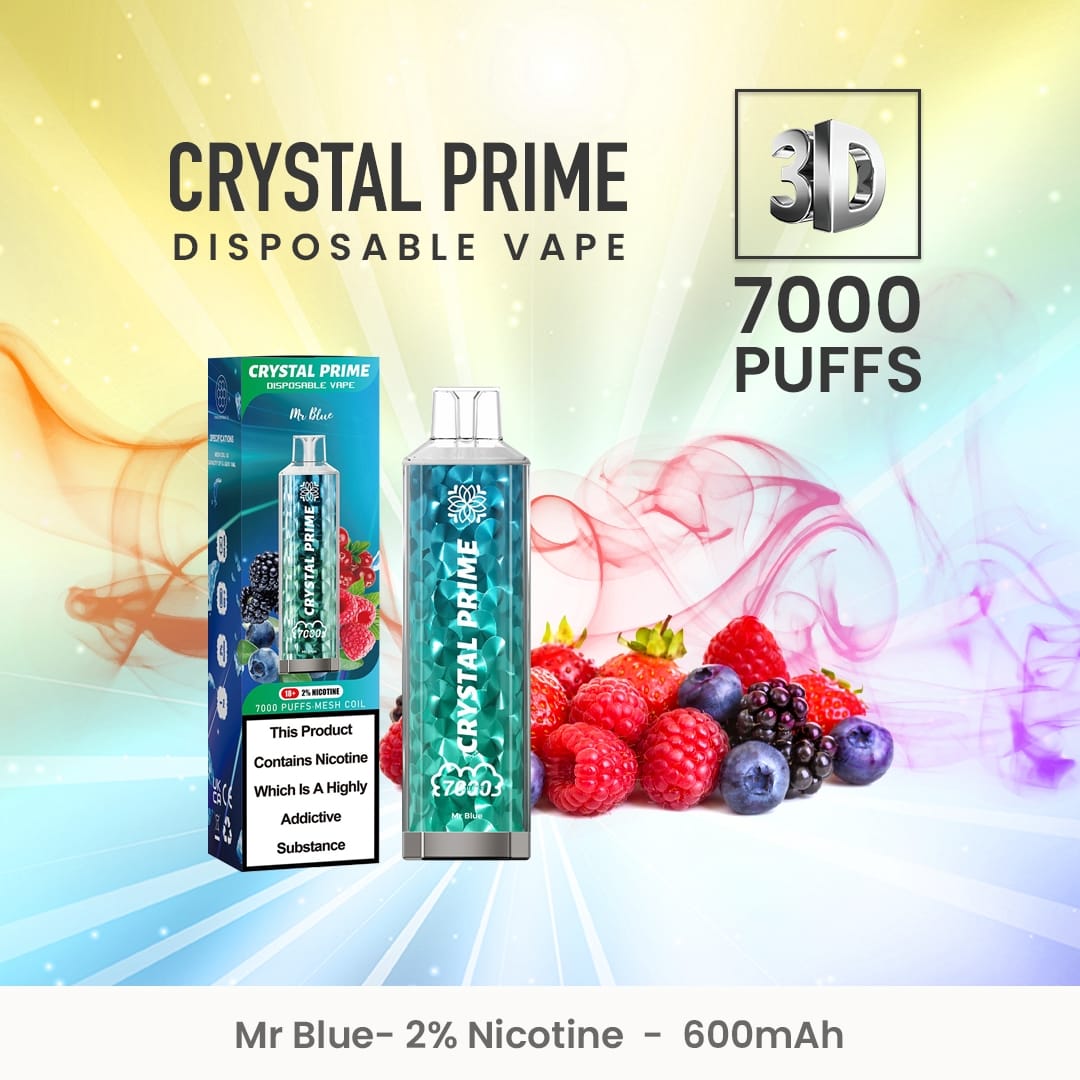 Crystal Prime 7000 Box of 10 Disposable Vape