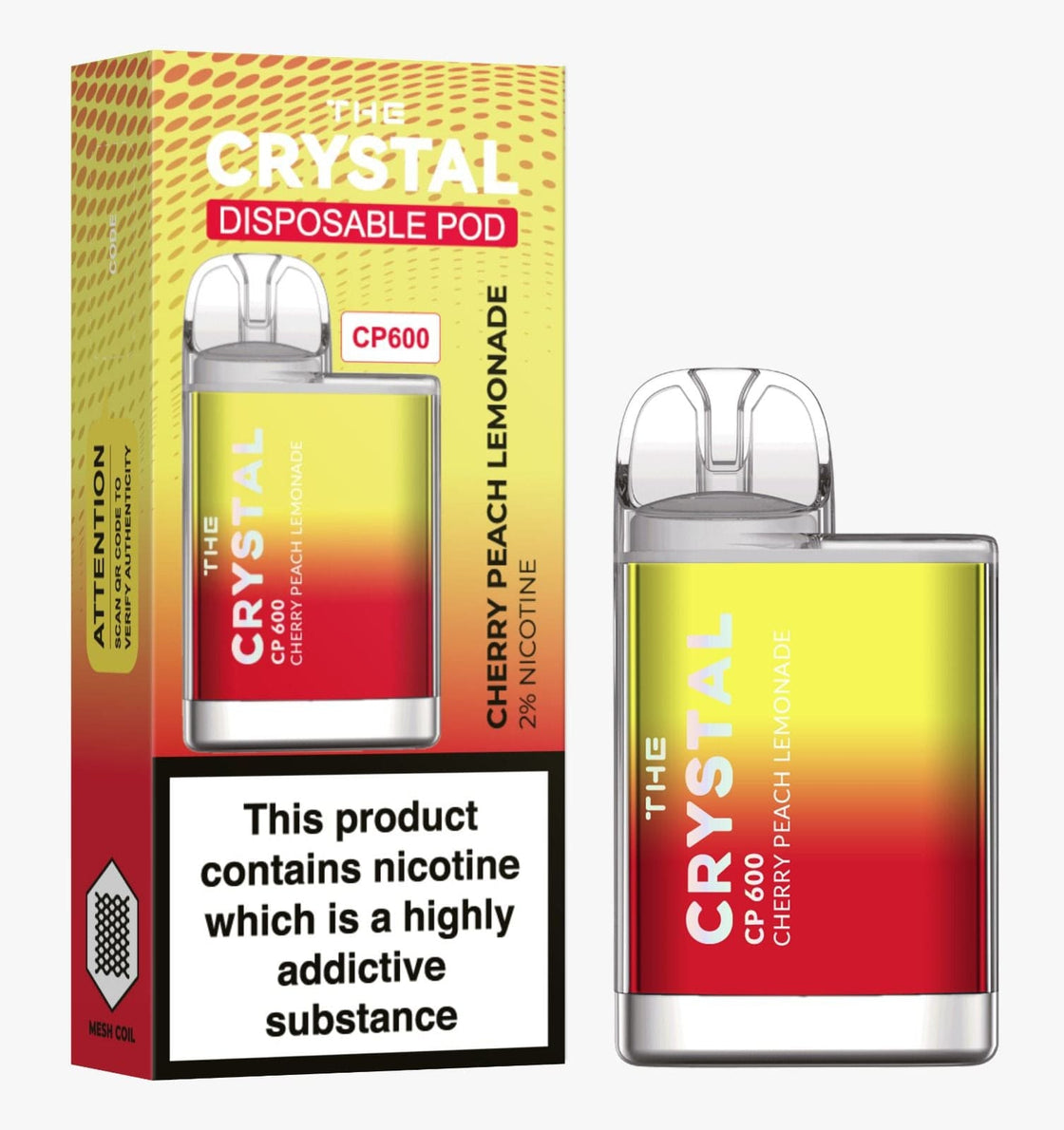 The Crystal CP600 Disposable Vape Puff Bar Box of 10 - #Simbavapes#